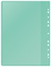 Папка-скоросшиватель Silwerhof A4 прозрач.верх.лист 30 вкладышей боков.перф. полипропилен зеленый