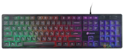 Клавиатура Оклик 550ML черный USB slim Multimedia LED (1061617)
