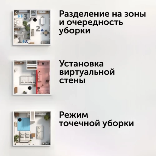 Пылесос-робот Red Solution RV-RL6000S 35Вт черный