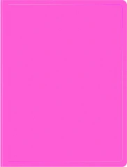 Папка метал.пруж.скоросш. Бюрократ Double Neon DNE07PPINK A4 пластик 0.7мм кор.27мм карм.прод.внут. розовый