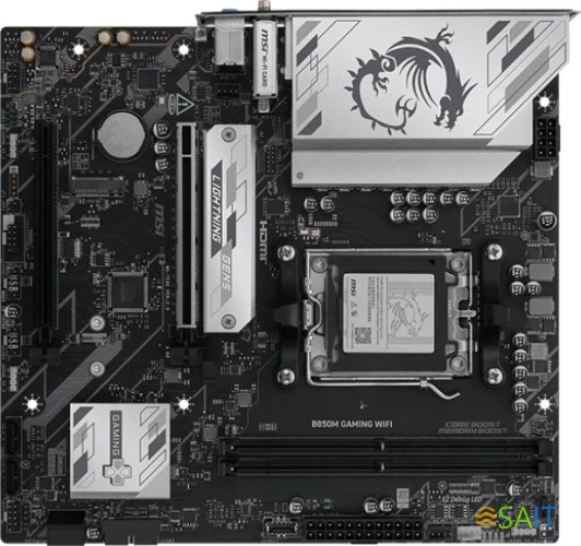 Материнская плата MSI B850M GAMING WIFI Socket AM5 AMD B850 2xDDR5 mATX AC`97 8ch(7.1) 2.5Gg RAID+HDMI+DP