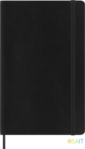 Ежедневник Moleskine ACADEMIC SOFT Large 130х210мм датир.18мес 592стр. мягкая обложка черный