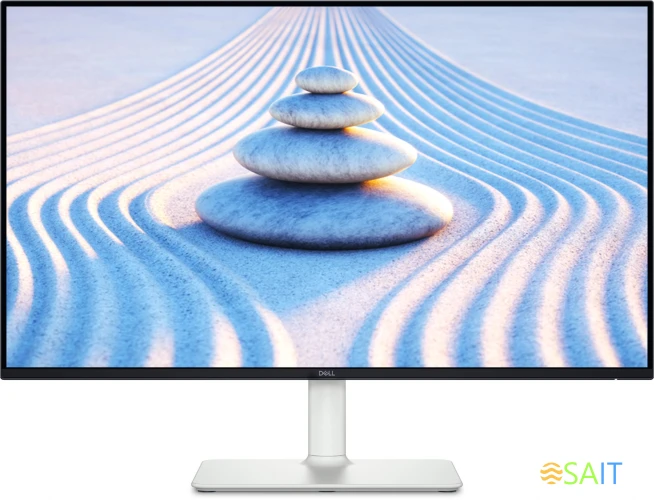 Монитор Dell 27" S2725H черный/белый IPS LED 4ms 16:9 HDMI M/M матовая HAS Piv 300cd 178гр/178гр 1920x1080 100Hz FHD 6.33кг