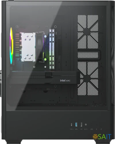 ПК Teclast G03 i5 12400F (2.5) 32Gb SSD1Tb Arc B580 12Gb Windows 11 Pro GbitEth 500W черный (G03 12400F32G1TB580BKRU)