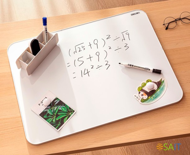 Доска магнитно-маркерная Deli 50025 лак серебристый 45x60см пластик/металл