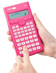 Калькулятор научный Deli E1710A/RED красный 10+2-разр.