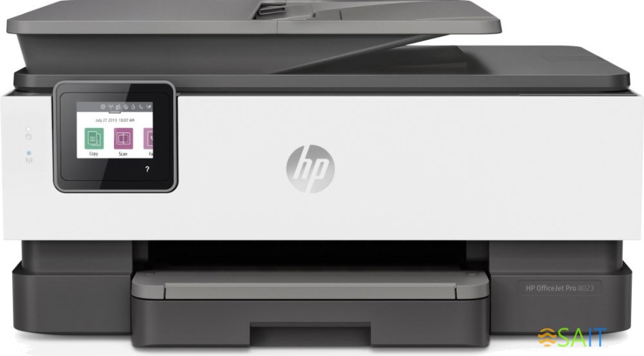 МФУ струйный HP OfficeJet 8023 (1KR64B) A4 Duplex WiFi черный