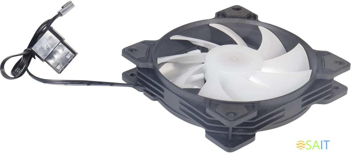 Вентилятор для корпуса Оклик OG-CF120RGB1-BK RGB 120х120x25 черный 3-pin 4-pin (Molex) 23дБ Ret