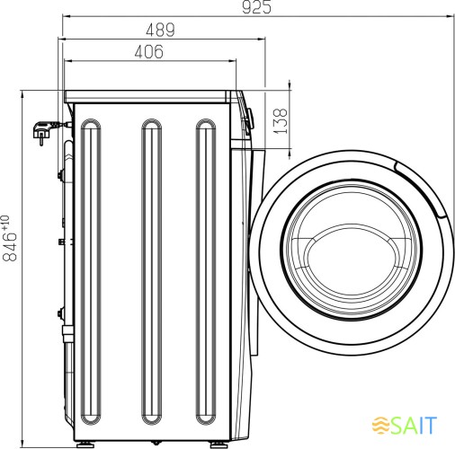 Стиральная машина Атлант СМА 70У1214-С-01 класс: A++ загр.фронтальная макс.:7кг белый