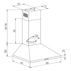 Купольная вытяжка Evelux EVELUX Favorite 60 W