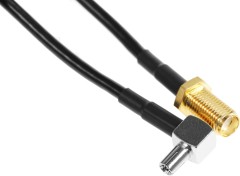 Кабель Рэмо solid Cu 0.14м черный TS9 (m)-SMA (f) (упак.:1шт) (TS9)