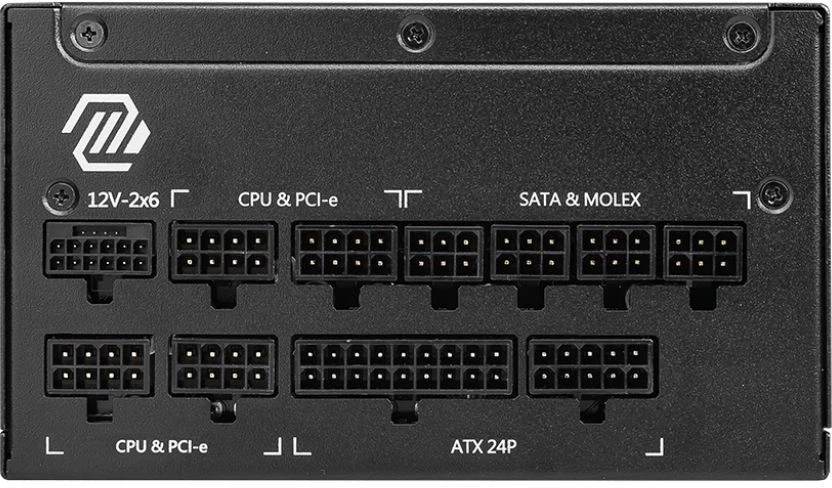 Блок питания MSI ATX 1250W MAG A1250GL Gen.5 80+ gold (20+4pin) APFC 135mm fan 12xSATA Cab Manag RTL