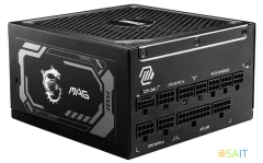 Блок питания MSI ATX 1250W MPG A1250G Gen.5 80+ gold (20+4pin) APFC 135mm fan 12xSATA Cab Manag RTL