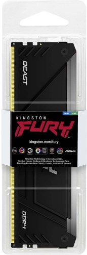 Память DDR4 32GB 3600MHz Kingston KF436C18BB2A/32 Fury Beast RGB RTL Gaming PC4-28800 CL18 DIMM 288-pin 1.35В single rank с радиатором Ret
