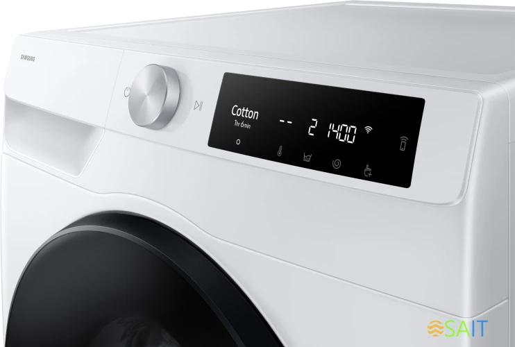 Стиральная машина Samsung WD11DG6B85BELP класс: A загр.фронтальная макс.:11кг (с сушкой) белый инвертор