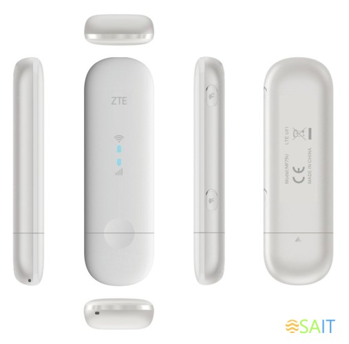 Модем 2G/3G/4G ZTE MF79N USB Wi-Fi Firewall +Router внешний белый