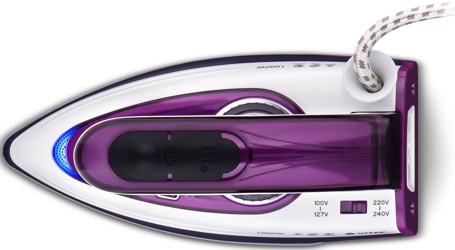Утюг дорожный Vitek VT-8305 1000Вт белый/фиолетовый