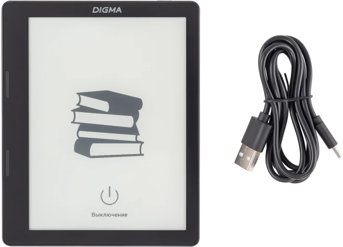 Электронная книга Digma F4 5.83" E-Ink 680x920 Touch Screen 1.2Ghz 1Gb/8Gb/SD/microSDHC/подсветка дисплея черный