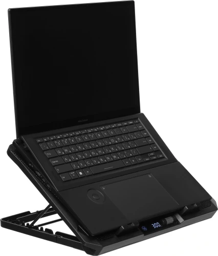 Подставка для ноутбука Digma D-NCP170-2x110 18" 400x288x45мм 52дБ 2xUSB 2x 110ммFAN 1100г Fan-control металл/пластик черный