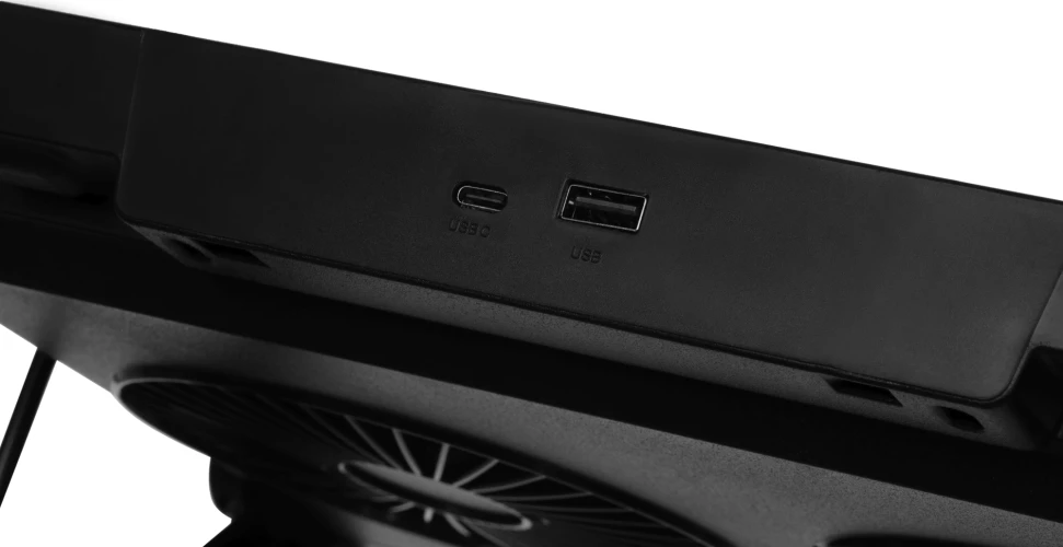 Подставка для ноутбука Digma D-NCP170-2x110 18" 400x288x45мм 52дБ 2xUSB 2x 110ммFAN 1100г Fan-control металл/пластик черный