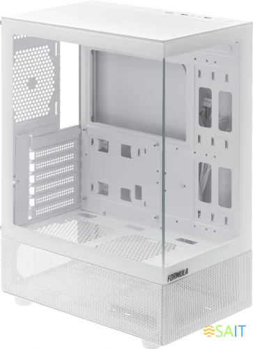 Корпус Formula Crystal Z1 белый без БП ATX 3x120mm 2xUSB2.0 1xUSB3.0 audio bott PSU