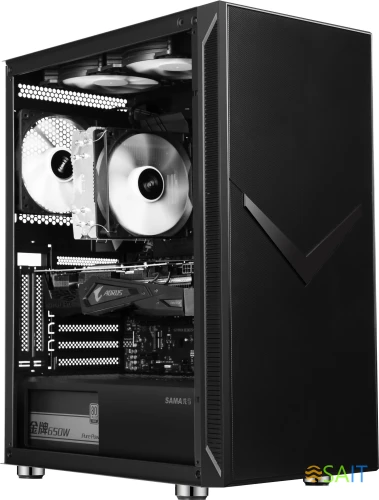 Корпус Accord 3501 черный без БП ATX 8x120mm 5x140mm 2x200mm 2xUSB2.0 1xUSB3.0 audio bott PSU