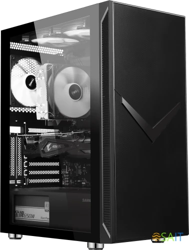 Корпус Accord 3501 черный без БП ATX 8x120mm 5x140mm 2x200mm 2xUSB2.0 1xUSB3.0 audio bott PSU