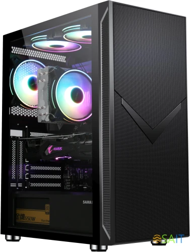 Корпус Accord 3501 черный без БП ATX 8x120mm 5x140mm 2x200mm 2xUSB2.0 1xUSB3.0 audio bott PSU