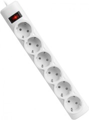 Сетевой фильтр Defender DFS 155 5м (6 розеток) белый (коробка)