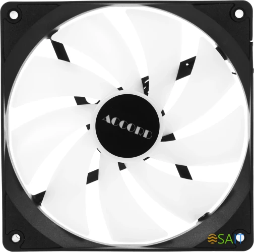 Вентилятор для корпуса Accord ACC-C14 ARGB 140х140x25 черный 3-pin 26дБ (ACC-C14 ARGB BLACK) brown box