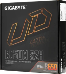 Материнская плата Gigabyte B650M S2H Socket AM5 AMD B650 2xDDR5 mATX AC`97 8ch(7.1) GbLAN RAID+VGA+HDMI+DP
