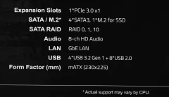 Материнская плата Gigabyte B650M S2H SocketAM5 AMD B650 2xDDR5 mATX AC`97 8ch(7.1) GbLAN RAID+VGA+HDMI+DP