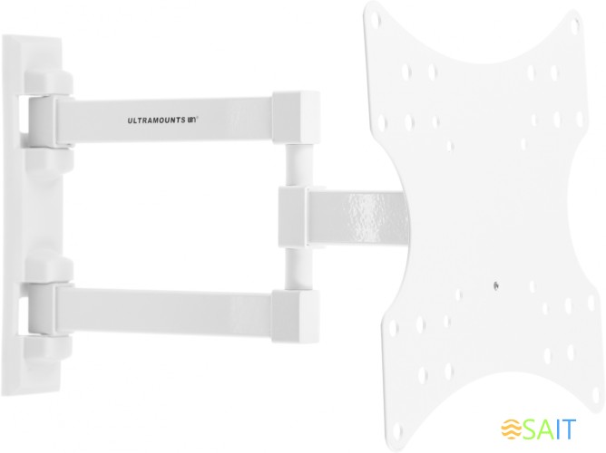 Кронштейн для телевизора Ultramounts UM867W белый 23"-42" макс.20кг настенный поворот и наклон