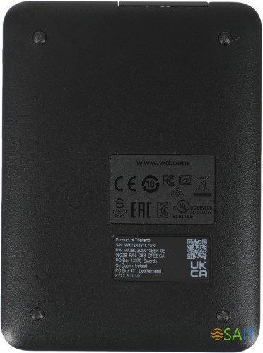 Жесткий диск WD USB 3.0 1Tb WDBUZG0010BBK-WESN Elements Portable 2.5" черный