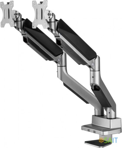 Кронштейн для мониторов Ultramounts UM718 серый 17"-35" макс.15кг крепление к столешнице поворот и наклон