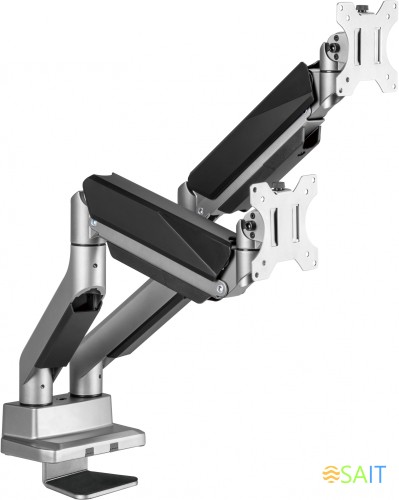 Кронштейн для мониторов Ultramounts UM718 серый 17"-35" макс.15кг крепление к столешнице поворот и наклон