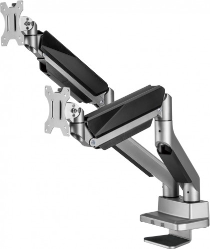 Кронштейн для мониторов Ultramounts UM718 серый 17"-35" макс.15кг крепление к столешнице поворот и наклон