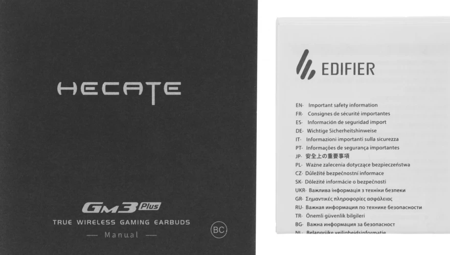 Наушники с микрофоном Edifier GM3 Plus белый вкладыши BT в ушной раковине