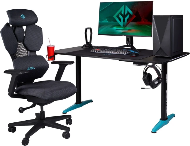 Кресло игровое GMNG GG-CH110B черный сиденье черный сетка/ткань с подголов. крестов. пластик черный пластик черный