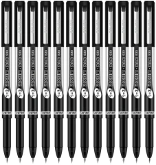 Ручка гелев. Deli S33 ассорти d=0.5мм черн. черн. линия 0.35мм