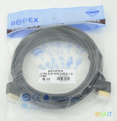 Кабель аудио-видео HDMI (m)/HDMI (m) 5м. позолоч.конт. черный