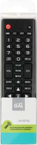 Универсальный пульт Gal LM-S010L черный