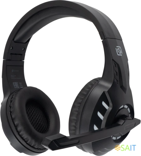 Наушники с микрофоном Оклик HS-L420G черный накладные BT оголовье (1939799)