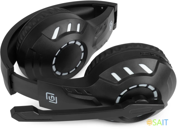 Наушники с микрофоном Оклик HS-L420G черный накладные BT оголовье (1939799)