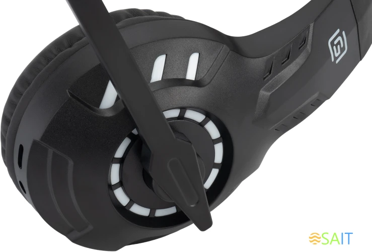 Наушники с микрофоном Оклик HS-L420G черный накладные BT оголовье (1939799)