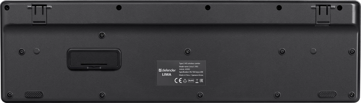 Defender Беспроводной набор Lima C-993 RU,черный,полноразмерный Defender Lima C-993 RU