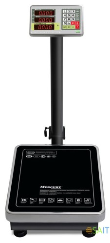 Весы торговые Mertech M-ER 335ACPU-60.10 LED черный (3112)