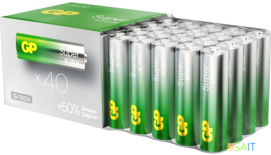 Батарея GP Super Alkaline 15AA21-2CRSWC40 AA (40шт) коробка