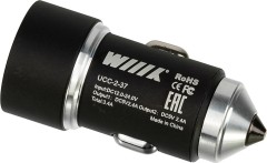 Автомобильное зар./устр. Wiiix UCC-2-37 17W 2.4A+2.4A 2xUSB универсальное черный