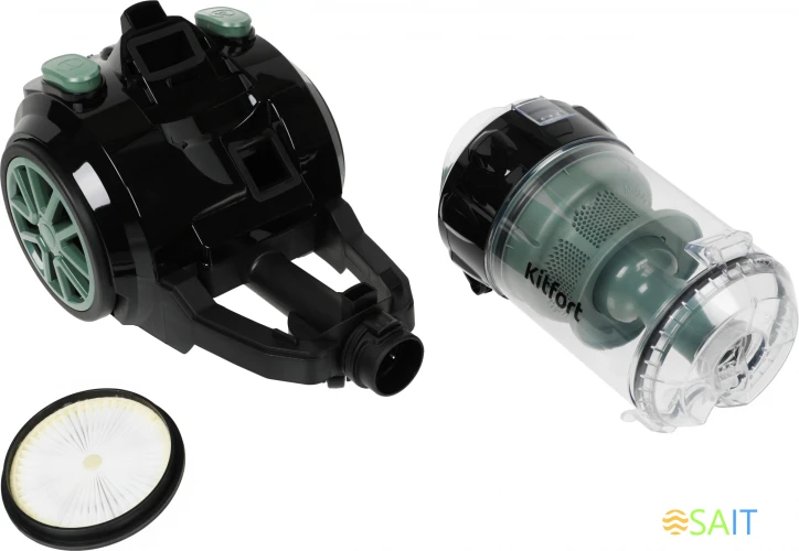 Пылесос Kitfort КТ-5193 1400Вт черный/зеленый